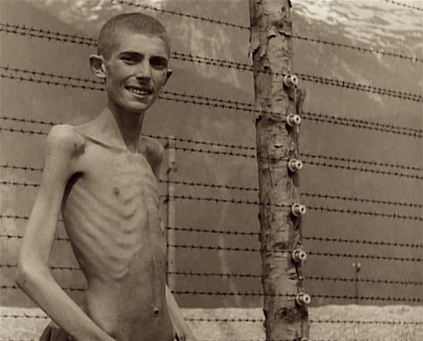 Bevrijde gevangene Ebensee 1945
