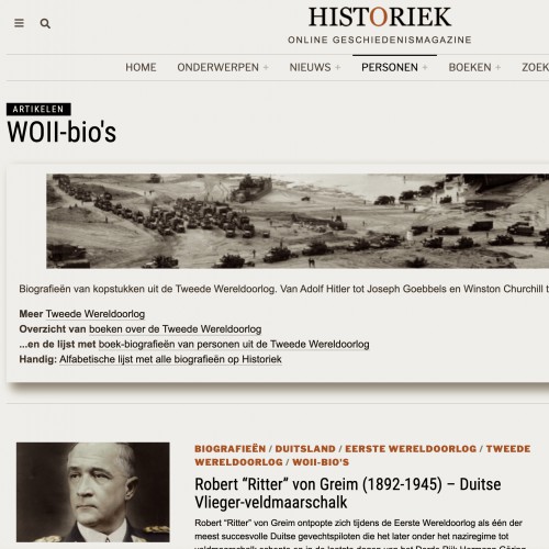 Oorlogsverhalen op Historiek Oorlogsverhalen op Historiek